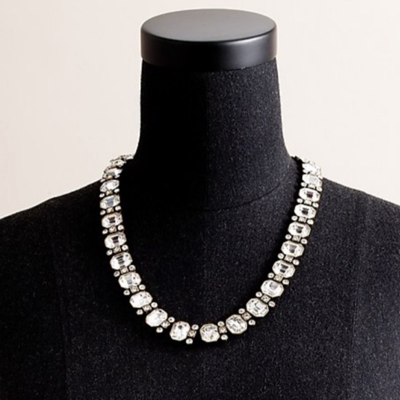 Beautiful J Crew deco crystal necklace. Super rare